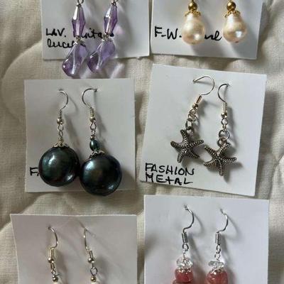 PTH096- Asstd Hand Crafted Myrna Lee Chang Earrings 