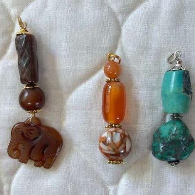 PTH060- Assorted Vintage Myrna Lee Chang Pendants