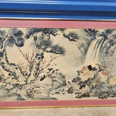 PTH309-Beautiful Print Of Waterfall Scenery