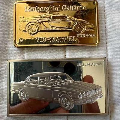PTH230- (2) US Silver Car Medals