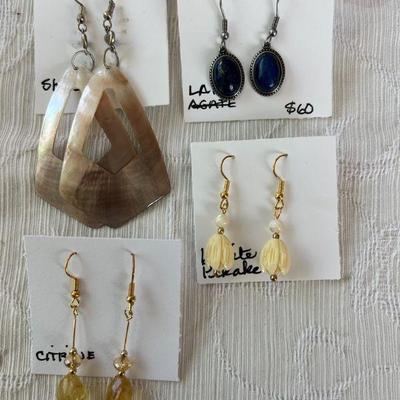 PTH034- More Assortdd Myrna Lee Chang Earrings