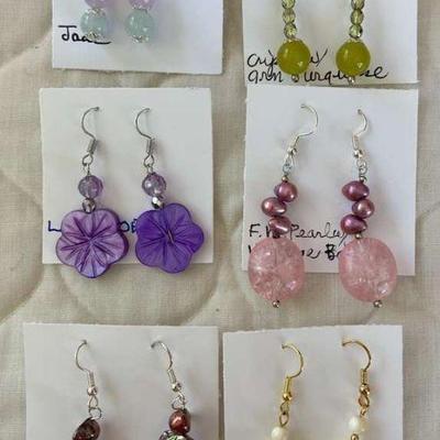 PTH080- Assted Hand Crafted Myrna Lee Chang Earrings 