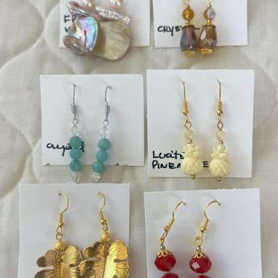 PTH101- Asst Hand Crafted Myrna Lee Chang Earrings 