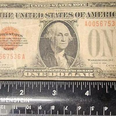 PTH223 - Vintage Series 1928 US Dollar Currency Note