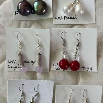 PTH109- Asstd Hand Crafted Myrna Lee Chang Earrings