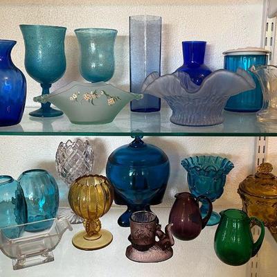 PTH342 Various Vintage Colored Glass 
