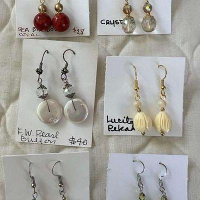 PTH082- Various Hand Crafted Earrings By Myrna Lee Chang