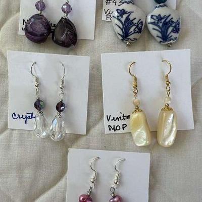 PTH083- Various Earrings Hand Crafted By Myrna Lee Chang