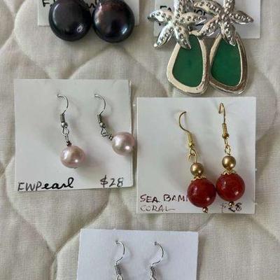 PTH108- Asstd Hand Crafted Earrings By Myrna Lee Chang