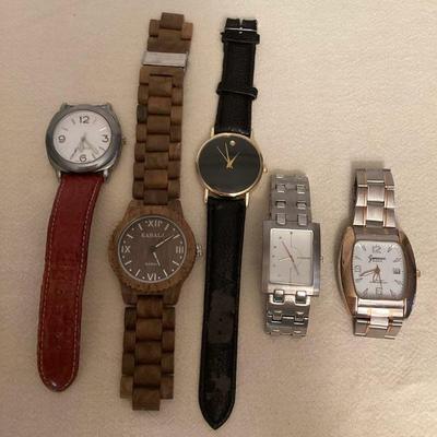 PTH339 Five Men’s Watches - As Is