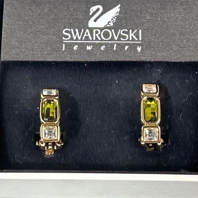 Lot 333 | Swarovski Olivine Collection Crystal Clip Ons
