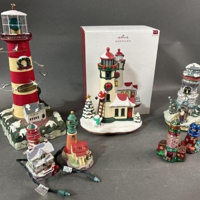 Lot 417 | Hallmark Keepsake, Plug In Lighthouses & More
