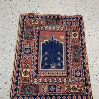Lot 254 | Pink & Blue Wool Persian Style Rug
