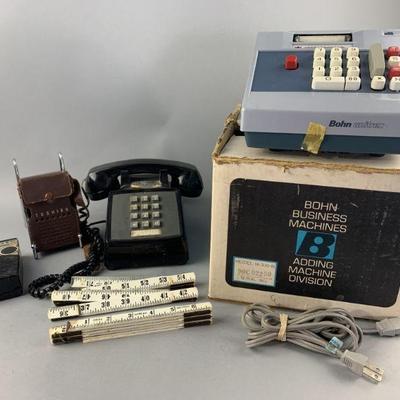 Lot 342 | Transistor Radio, Adding Machine & Telephone

