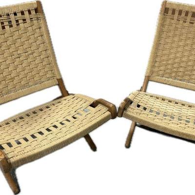Lot 106 | MCM Folding Rope Chairs
