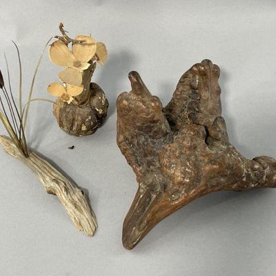 Lot 59 | Vintage Burlwood Sculpture and More
