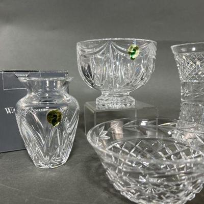 Lot 191 | New Waterford Crystal Vase, Bowls & More
