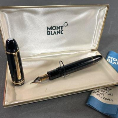 Lot 33 | Mont Blanc Fountain Pen 18k F Nib Tricolor
