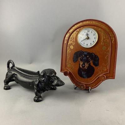 Lot 463 | Cast Iron Dachshund Boot Scraper & Leash Holder
