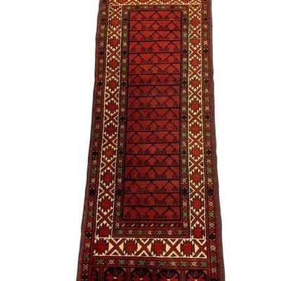 Lot 246 | Wool Hand Knotted Persian Kurdish Rug from Iran
