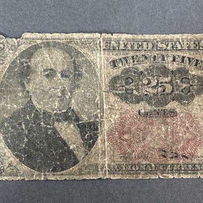 Lot 164 | US 25 Cents Fractional Bill
