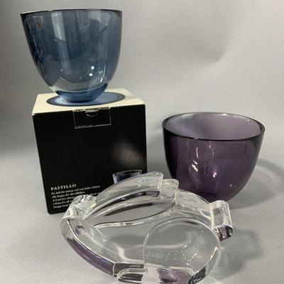 Lot 138 | Orrefors Sweden Glass Bowls & Rabbit Statue
