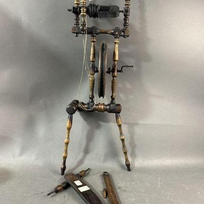 Lot 379 | Antique Spinning Wheel & Parts

