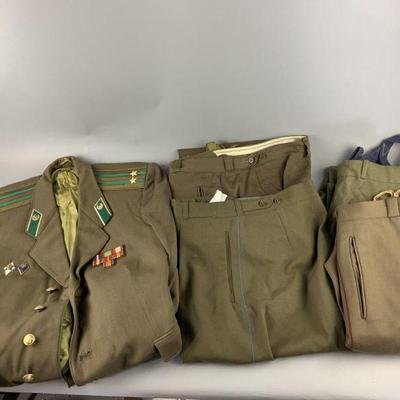 Lot 299 | Military USSR Soviet Uniforms Jackets & Pant
