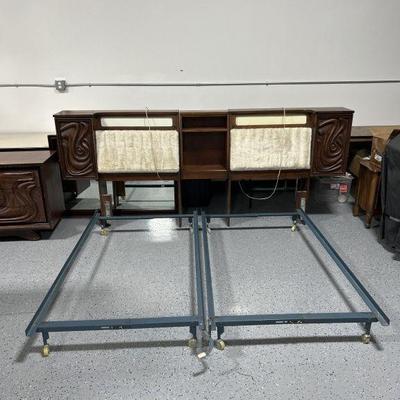 Lot 442 | MCM Pulaski King Size Headboard With Frame
