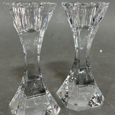 Lot 177 | Villeroy & Boch Crystal Candlestick Holders
