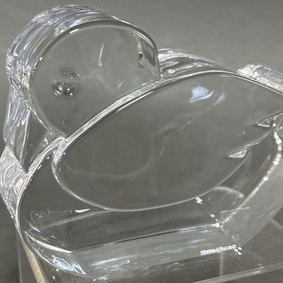 Lot 183 | New Ortefors Gift For New Baby Crystal Duck & More
