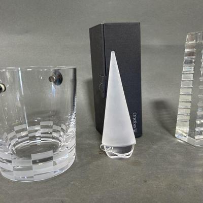 Lot 184 | Orrefors & Cristofle Crystal Santa & More
