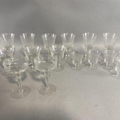 Lot 227 | Beautiful Cut & Etched Drinkware
