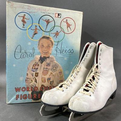 Lot 390 | Carol Heiss World Champion Ice Skates Size 8
