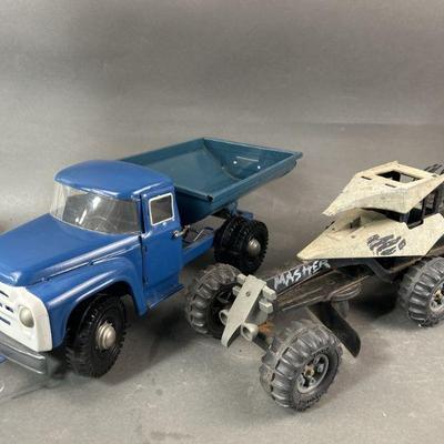 Lot 472 | Vintage Tonka Monster Masher & Pick Up Truck
