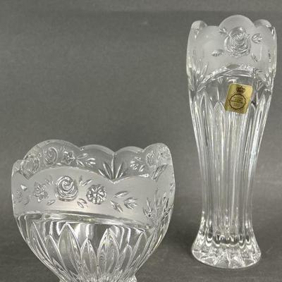 Lot 437 | Bleikristall German Crystal Vase & Bowl
