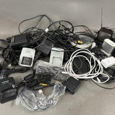 Lot 457 | Huge Lot Of Power Cords, Batteries & More
