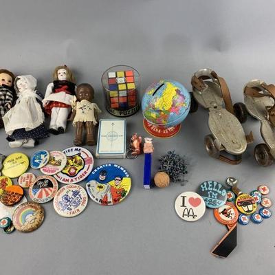 Lot 309 | Vintage Dolls, Roller Skates, Buttons & More!
