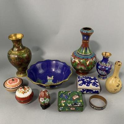 Lot 223 | Cloisonné Enamel & Metal Lot
