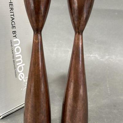 Lot 192 | New Nambre Candlestick Holders Bronze Finnish
