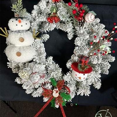 Snowman Wreath