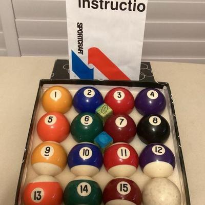 MCS216 Sportcraft Billiard Balls