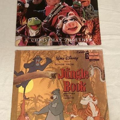 MCS022 Vintage The Jungle Book & John Denver & The Muppets Vinyl Record 