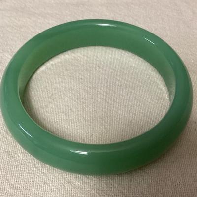 MCS133 Green Jade Bangle Bracelet New 
