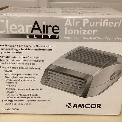 MCS057 ClearAire Elite Air Purifier/Ionizer New