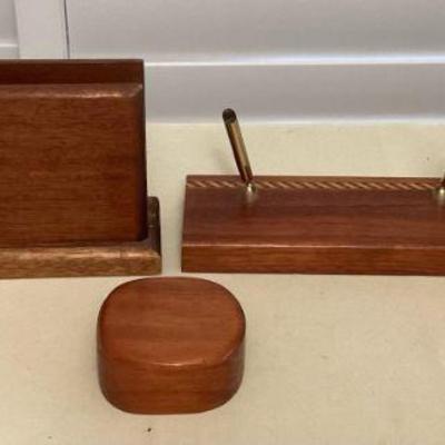 MCS180 Koa Wood Office Items