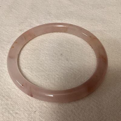 MCS148 Violet Peach Jade Bangle Bracelet New