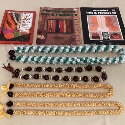 MCS177 Three Lei Guidebooks & Four Beautiful Leis