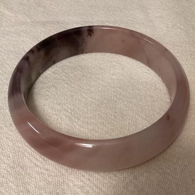 MCS135 Violet Jade Bangle Bracelet New 