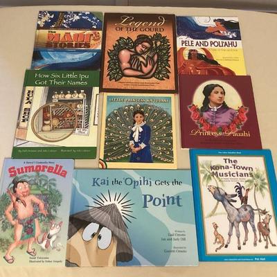 MCS035 Nine Children’s Hawaiian Hardcover Books 